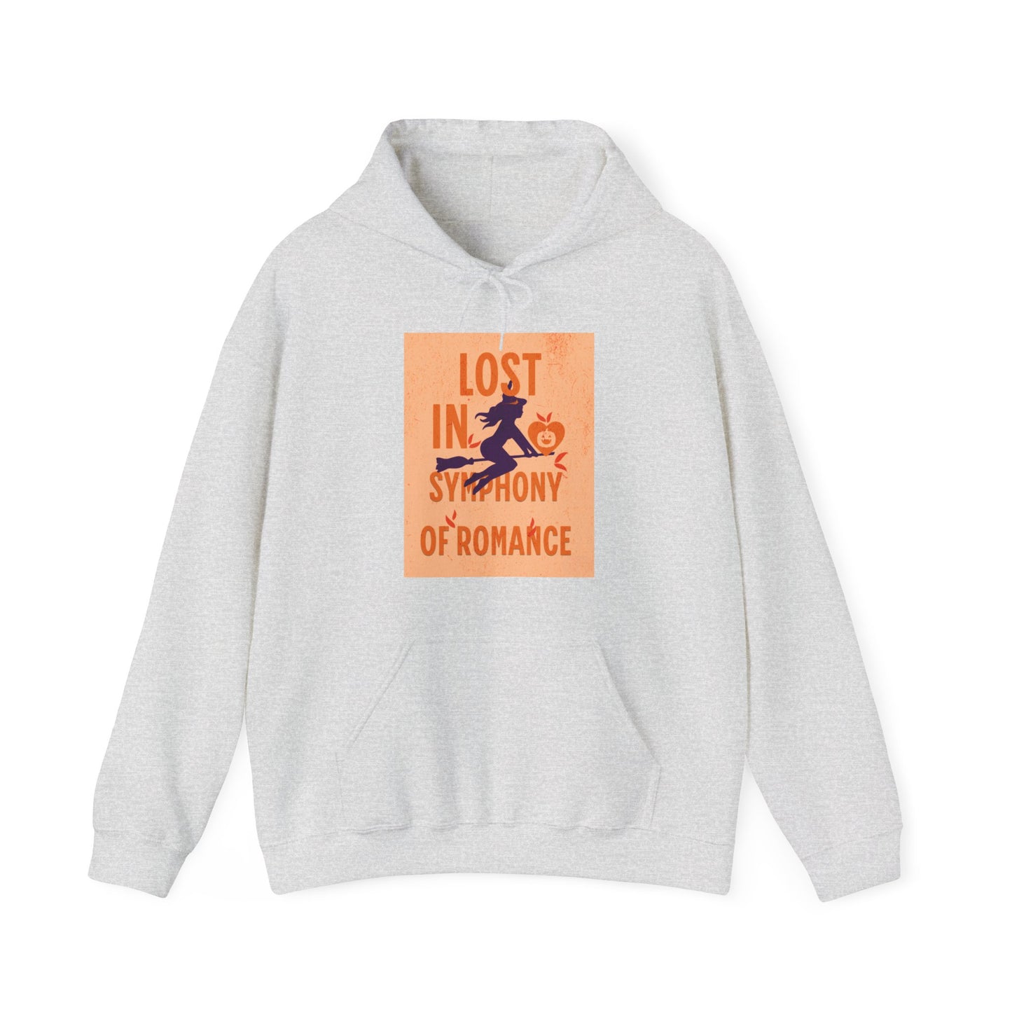 Lost in the Symphony of Romance Heavy Hooded Sweatshirt - Blissful Haven Outlet