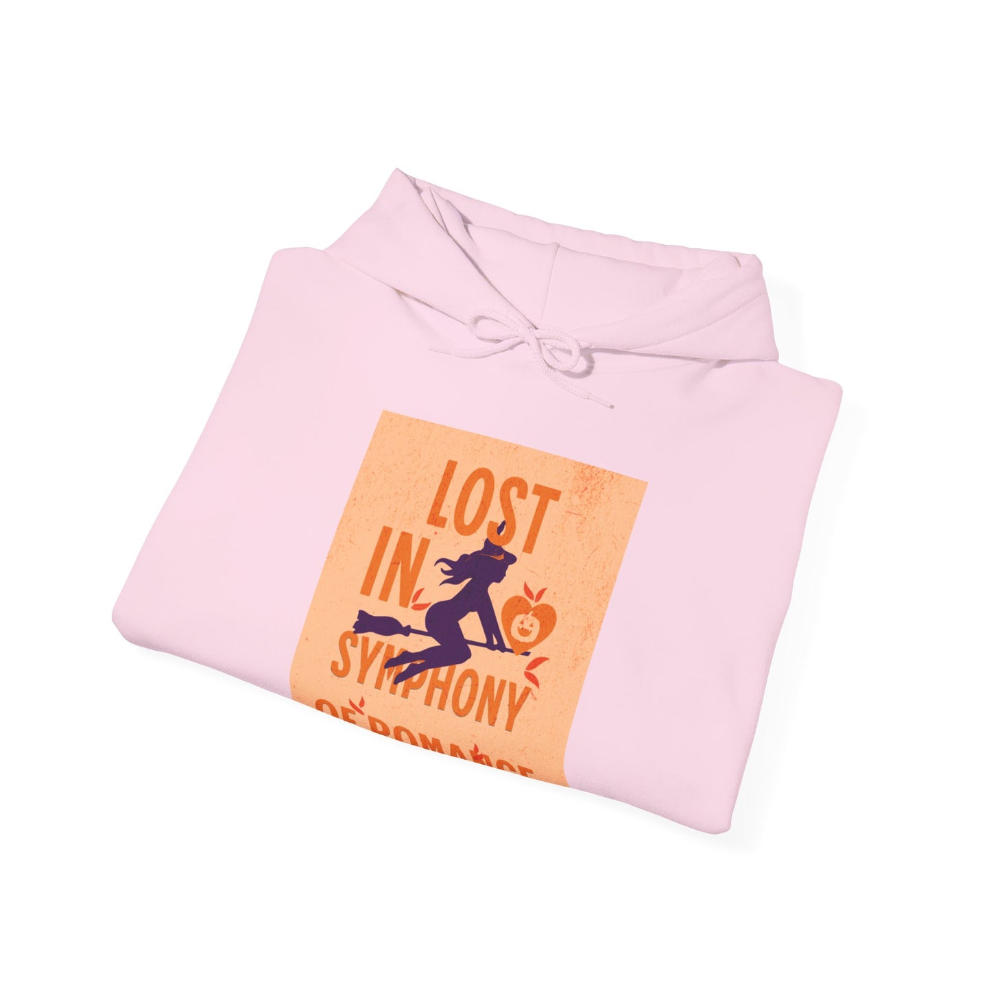 Lost in the Symphony of Romance Heavy Hooded Sweatshirt - Blissful Haven Outlet