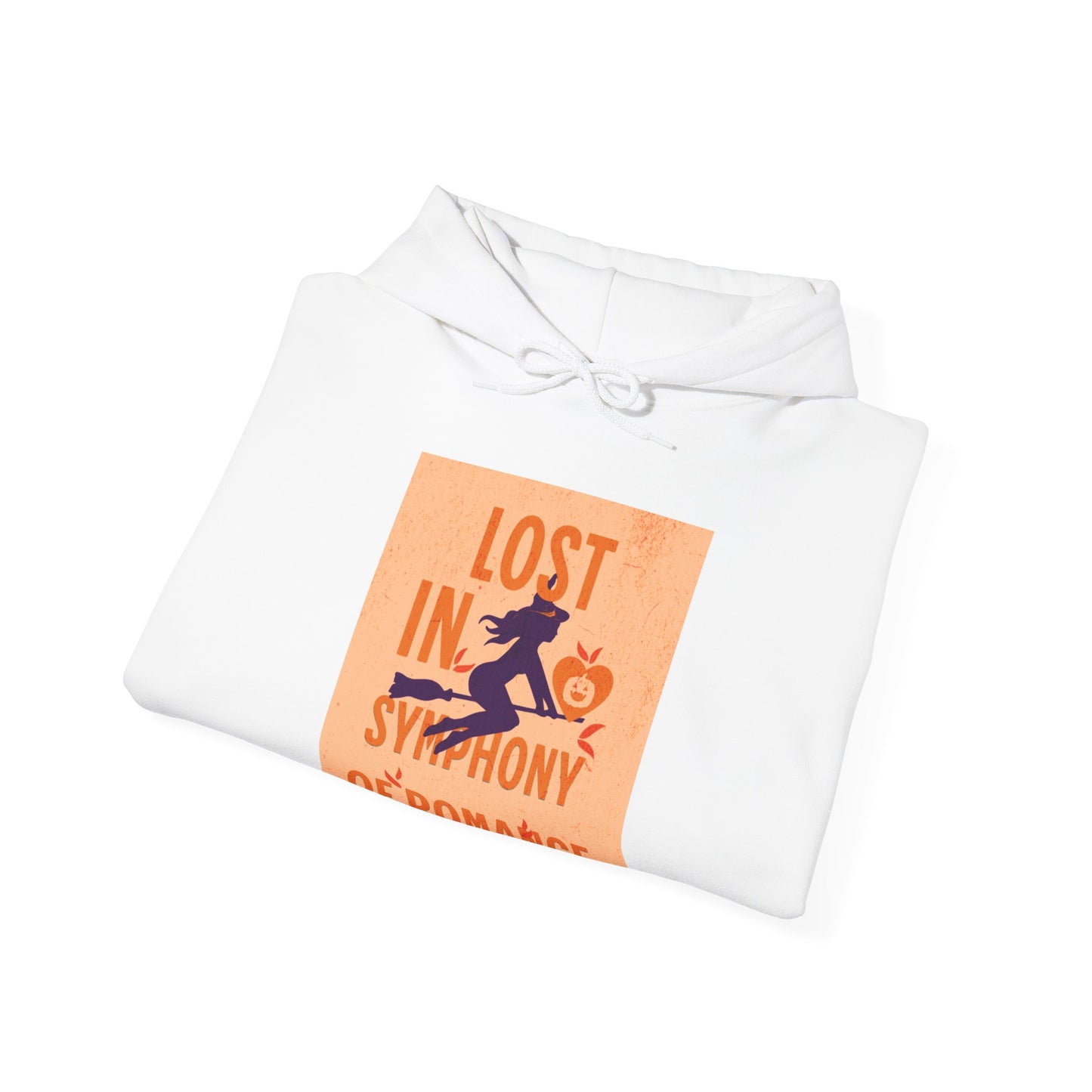 Lost in the Symphony of Romance Heavy Hooded Sweatshirt - Blissful Haven Outlet