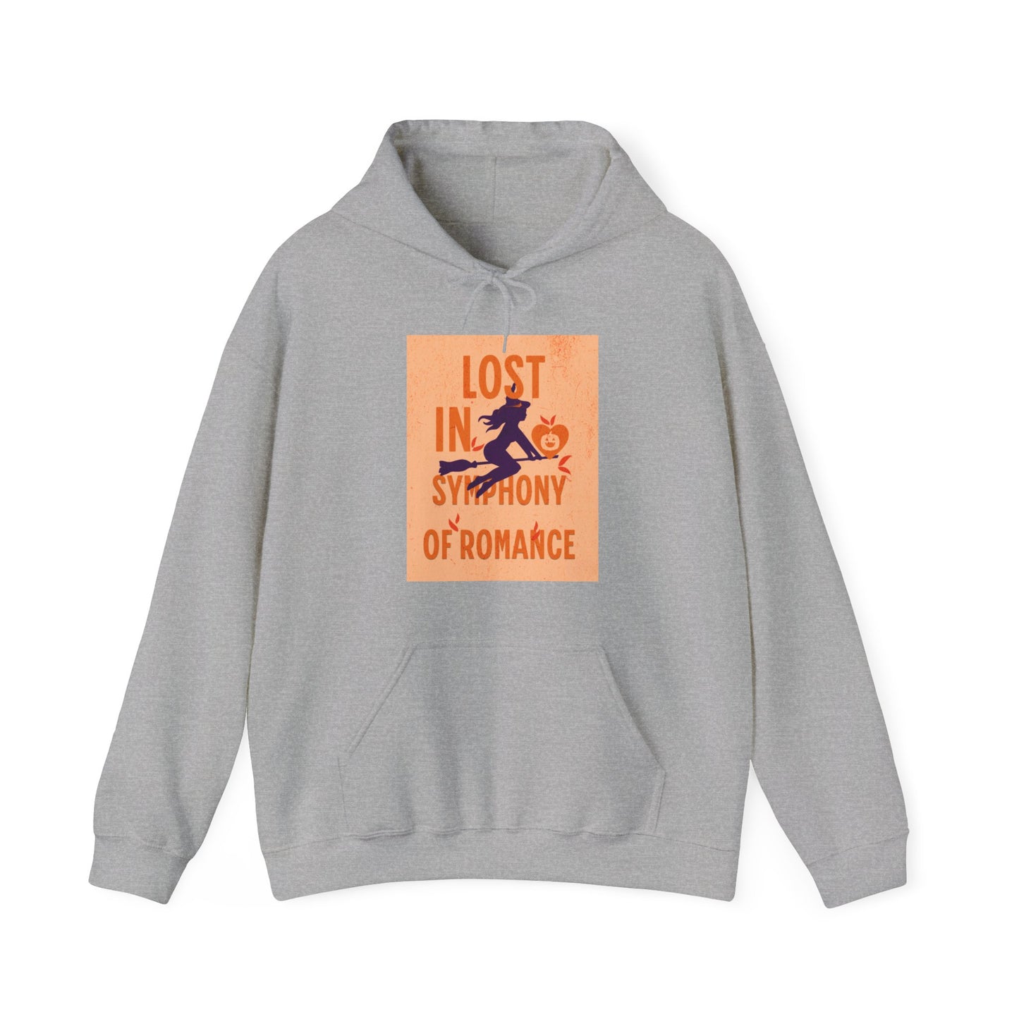 Lost in the Symphony of Romance Heavy Hooded Sweatshirt - Blissful Haven Outlet