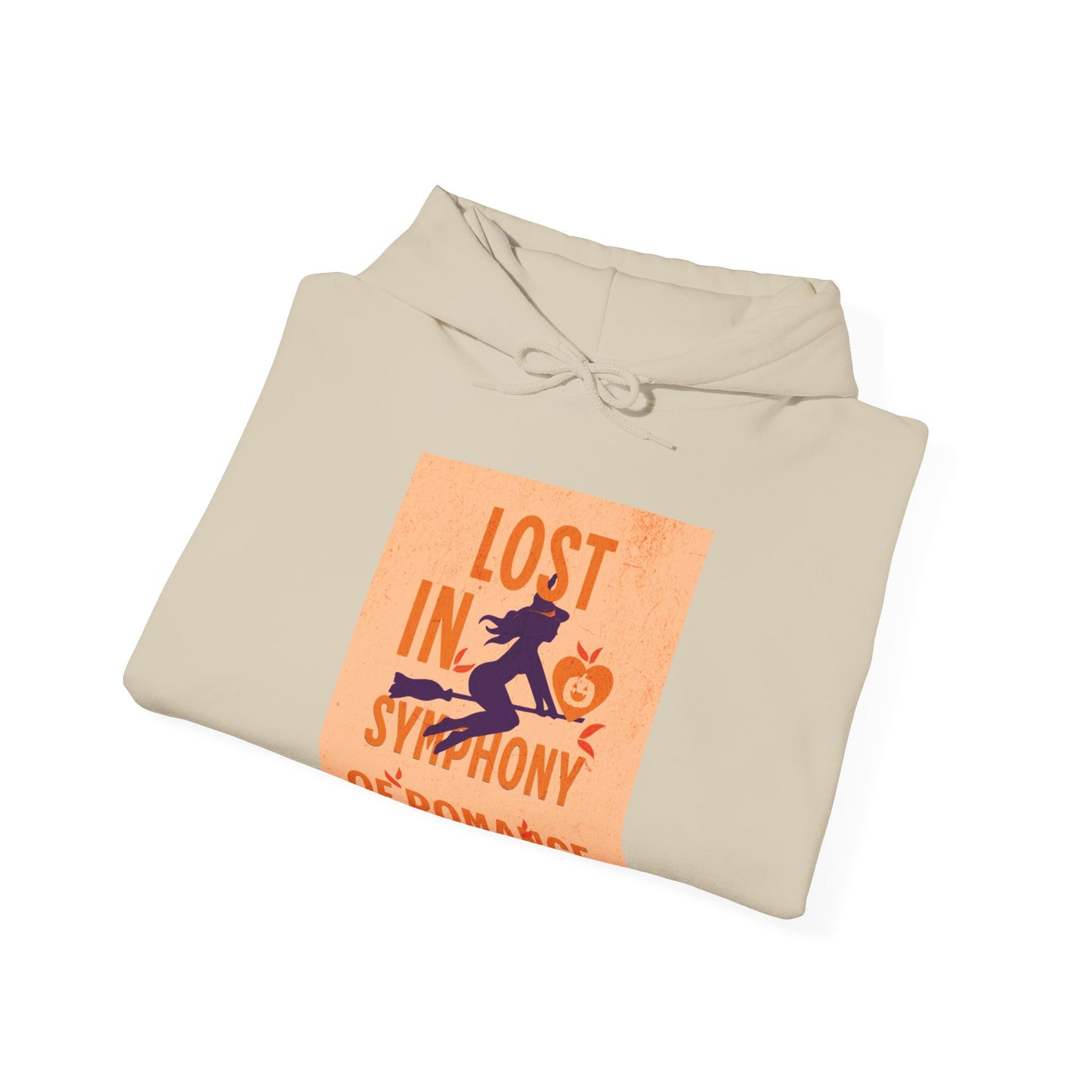 Lost in the Symphony of Romance Heavy Hooded Sweatshirt - Blissful Haven Outlet