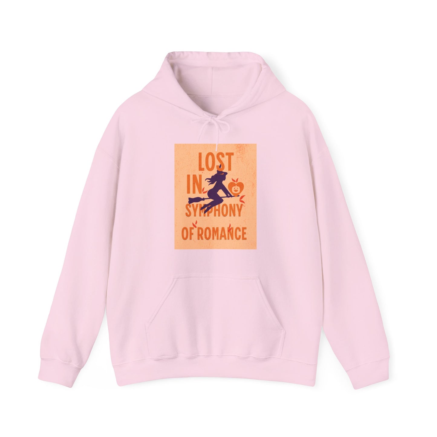 Lost in the Symphony of Romance Heavy Hooded Sweatshirt - Blissful Haven Outlet