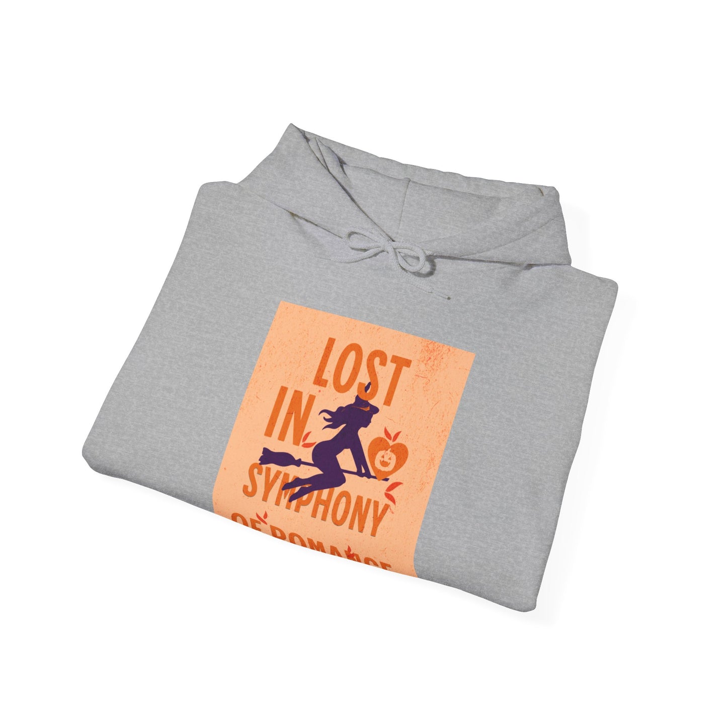 Lost in the Symphony of Romance Heavy Hooded Sweatshirt - Blissful Haven Outlet