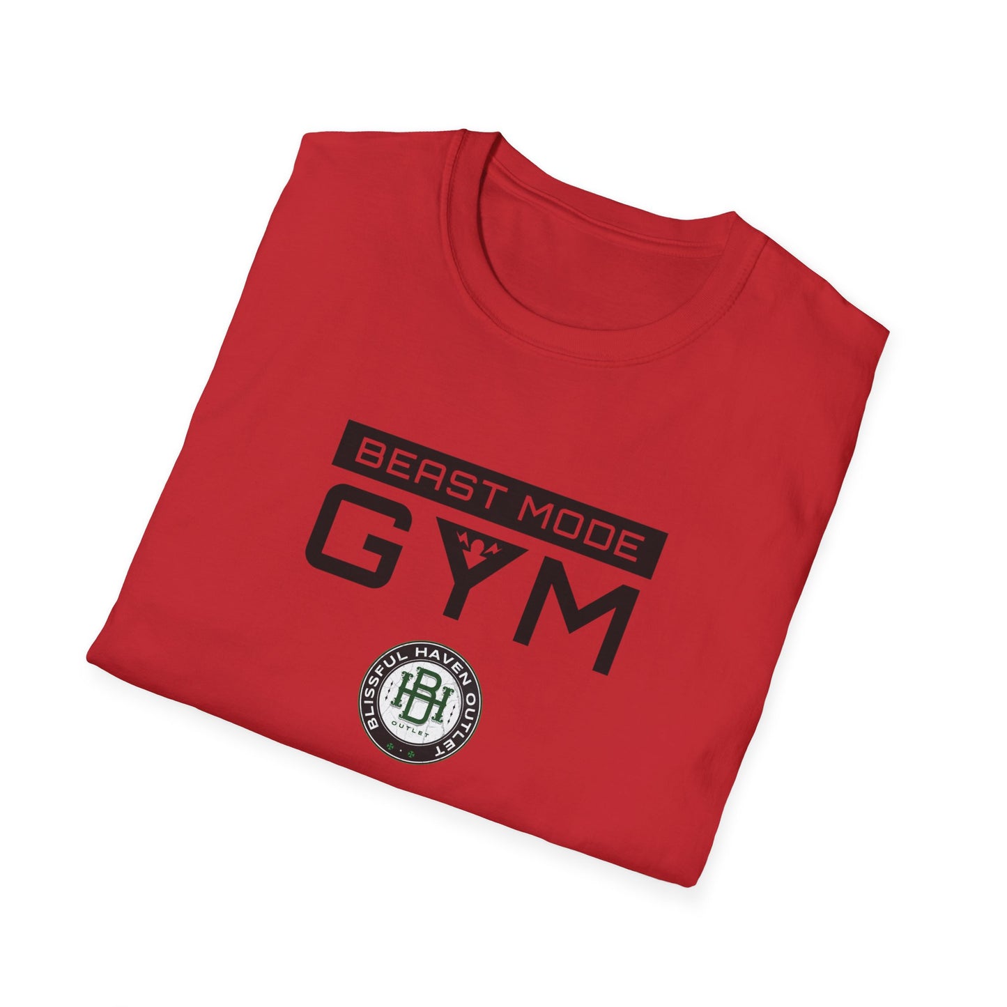 Beast Mode Gym Unisex Softstyle T-Shirt – Motivational Fitness Apparel - Blissful Haven Outlet