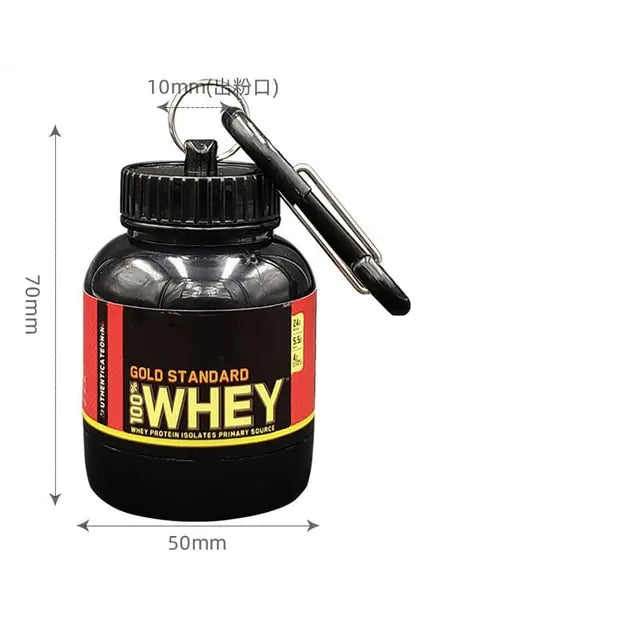 Protein Powder Container Organizer Keychain - Blissful Haven Outlet