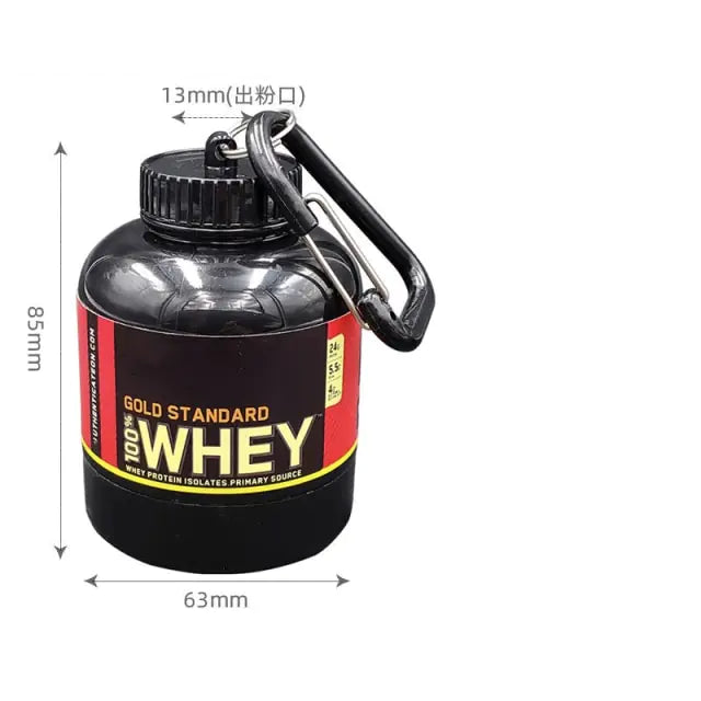 Protein Powder Container Organizer Keychain - Blissful Haven Outlet