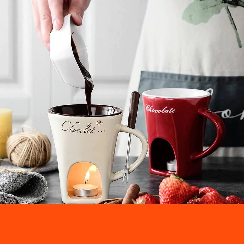 Choco Melt Ceramic Fondue Mug - Blissful Haven Outlet