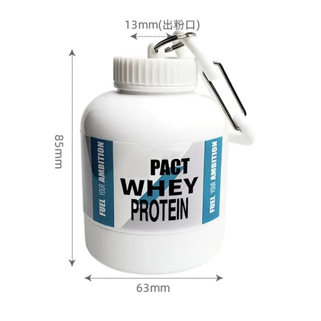 Protein Powder Container Organizer Keychain - Blissful Haven Outlet